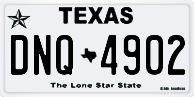 TX license plate DNQ4902