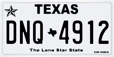 TX license plate DNQ4912