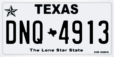 TX license plate DNQ4913