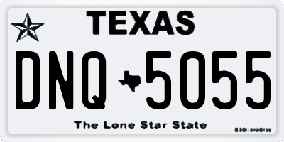 TX license plate DNQ5055