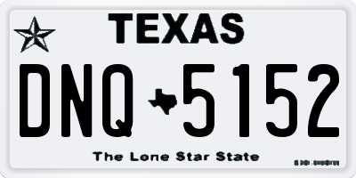 TX license plate DNQ5152