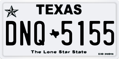 TX license plate DNQ5155