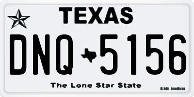 TX license plate DNQ5156