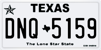 TX license plate DNQ5159