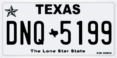 TX license plate DNQ5199