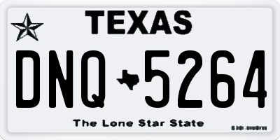 TX license plate DNQ5264