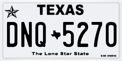 TX license plate DNQ5270