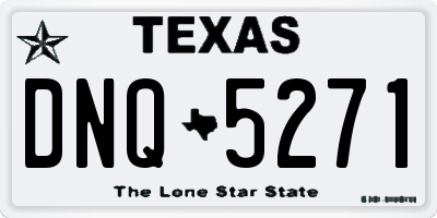 TX license plate DNQ5271