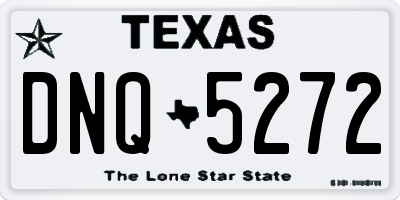 TX license plate DNQ5272