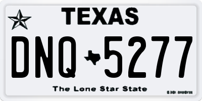 TX license plate DNQ5277