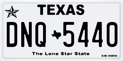 TX license plate DNQ5440