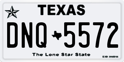 TX license plate DNQ5572
