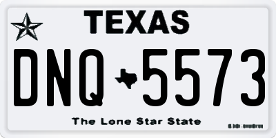 TX license plate DNQ5573