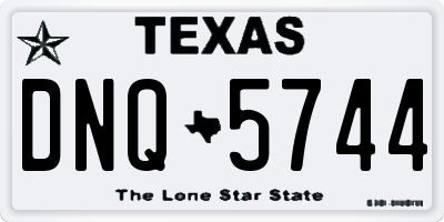 TX license plate DNQ5744