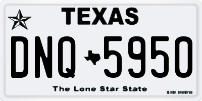 TX license plate DNQ5950