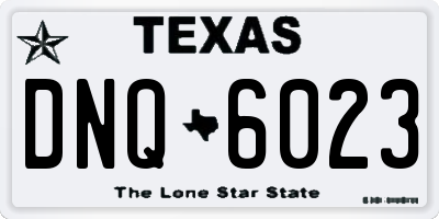 TX license plate DNQ6023