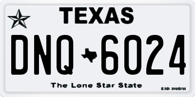 TX license plate DNQ6024
