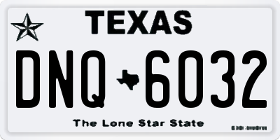 TX license plate DNQ6032