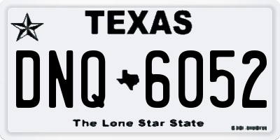 TX license plate DNQ6052