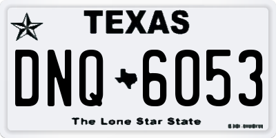 TX license plate DNQ6053