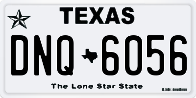 TX license plate DNQ6056