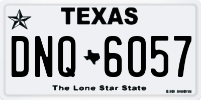 TX license plate DNQ6057