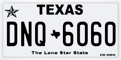 TX license plate DNQ6060
