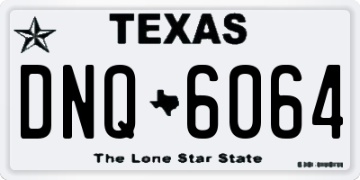 TX license plate DNQ6064