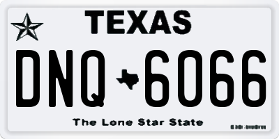 TX license plate DNQ6066