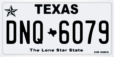 TX license plate DNQ6079