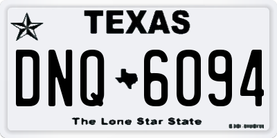 TX license plate DNQ6094