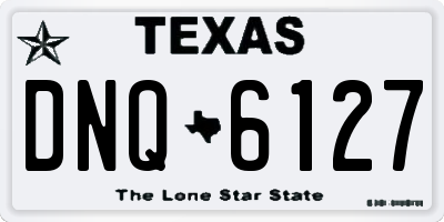 TX license plate DNQ6127