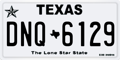 TX license plate DNQ6129