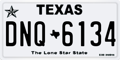 TX license plate DNQ6134