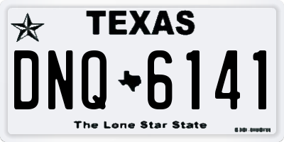 TX license plate DNQ6141
