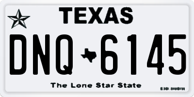 TX license plate DNQ6145