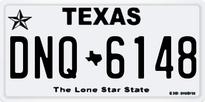 TX license plate DNQ6148