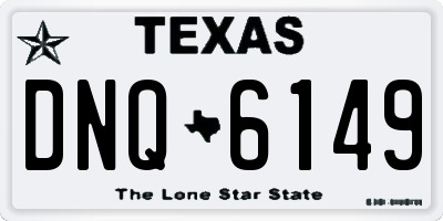 TX license plate DNQ6149