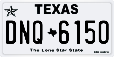 TX license plate DNQ6150