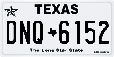 TX license plate DNQ6152