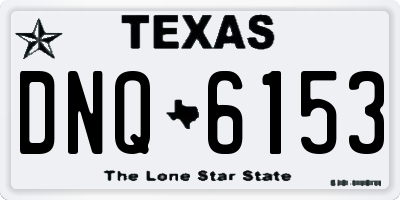 TX license plate DNQ6153