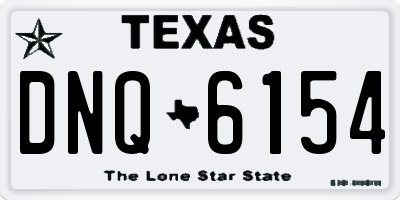 TX license plate DNQ6154