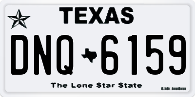 TX license plate DNQ6159