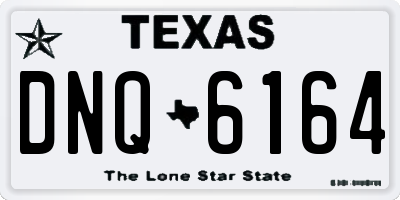 TX license plate DNQ6164