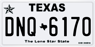 TX license plate DNQ6170