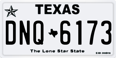 TX license plate DNQ6173
