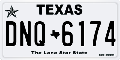 TX license plate DNQ6174
