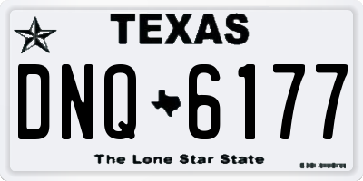 TX license plate DNQ6177