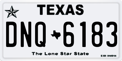 TX license plate DNQ6183