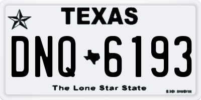 TX license plate DNQ6193